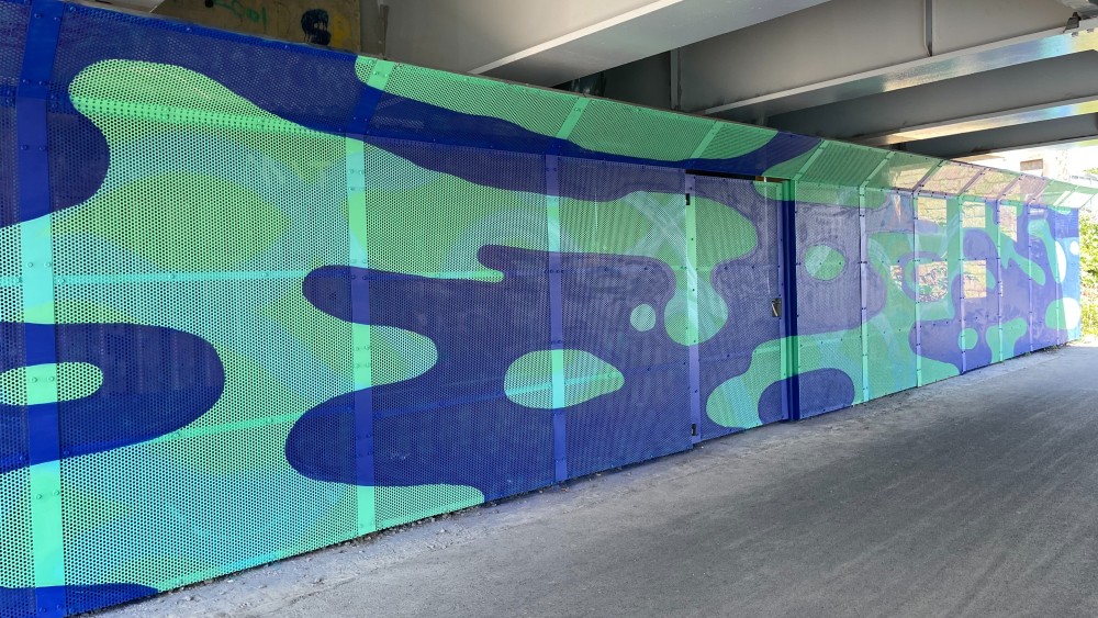 Mural under the bridge