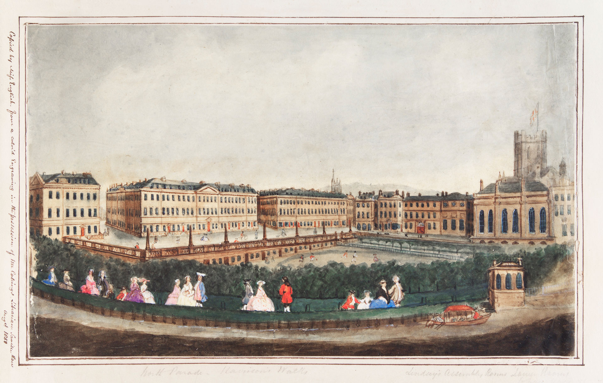 Parks, gardens, and riverside paths were designed to encourage walking, fresh air, and socialising